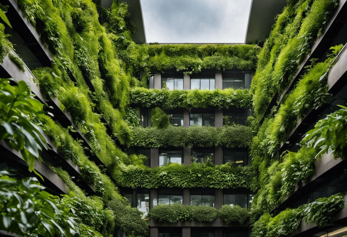 Jardin vertical époustouflant ajoute verdure aux zones urbaines