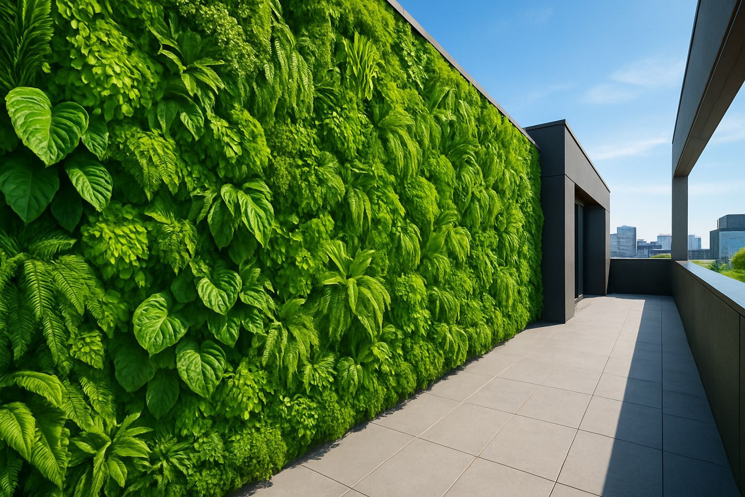 Créez un sublime mur végétal artificiel extérieur