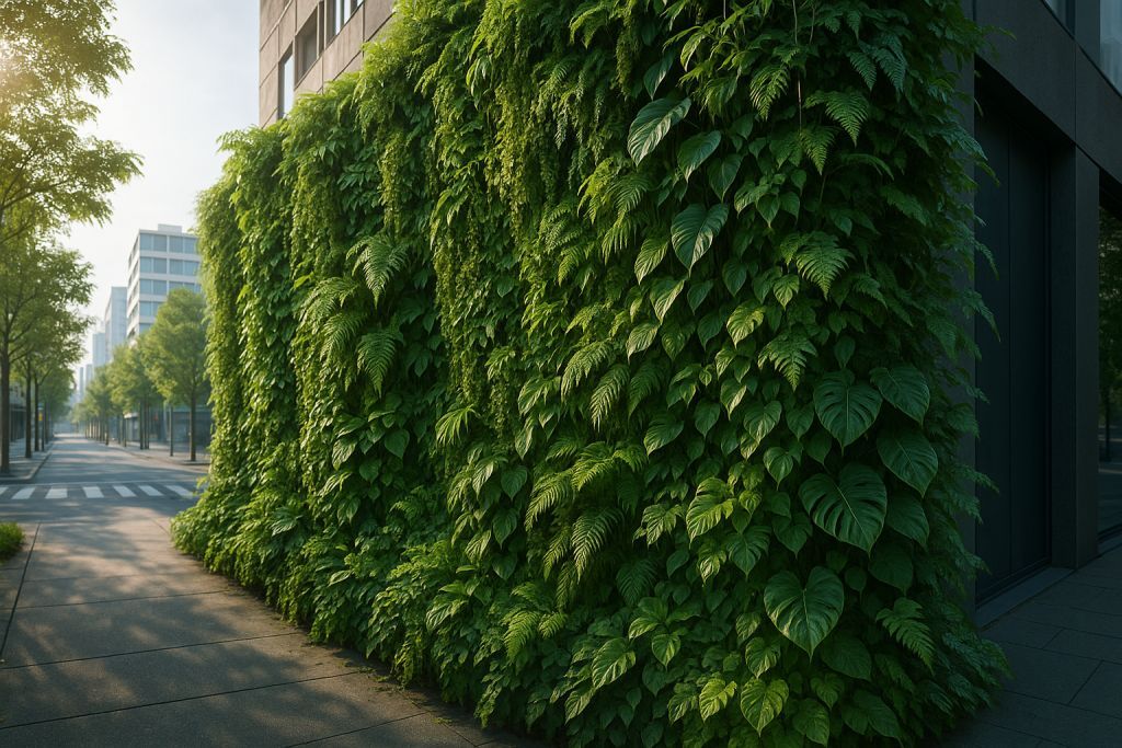 Mur végétal extérieur sans arrosage