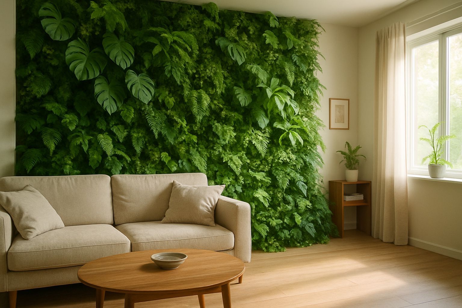 Transformez votre salon avec un mur végétal : guide complet
