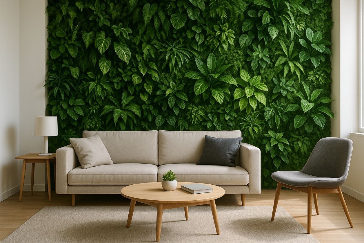 Mur végétal synthétique : effet bluffant