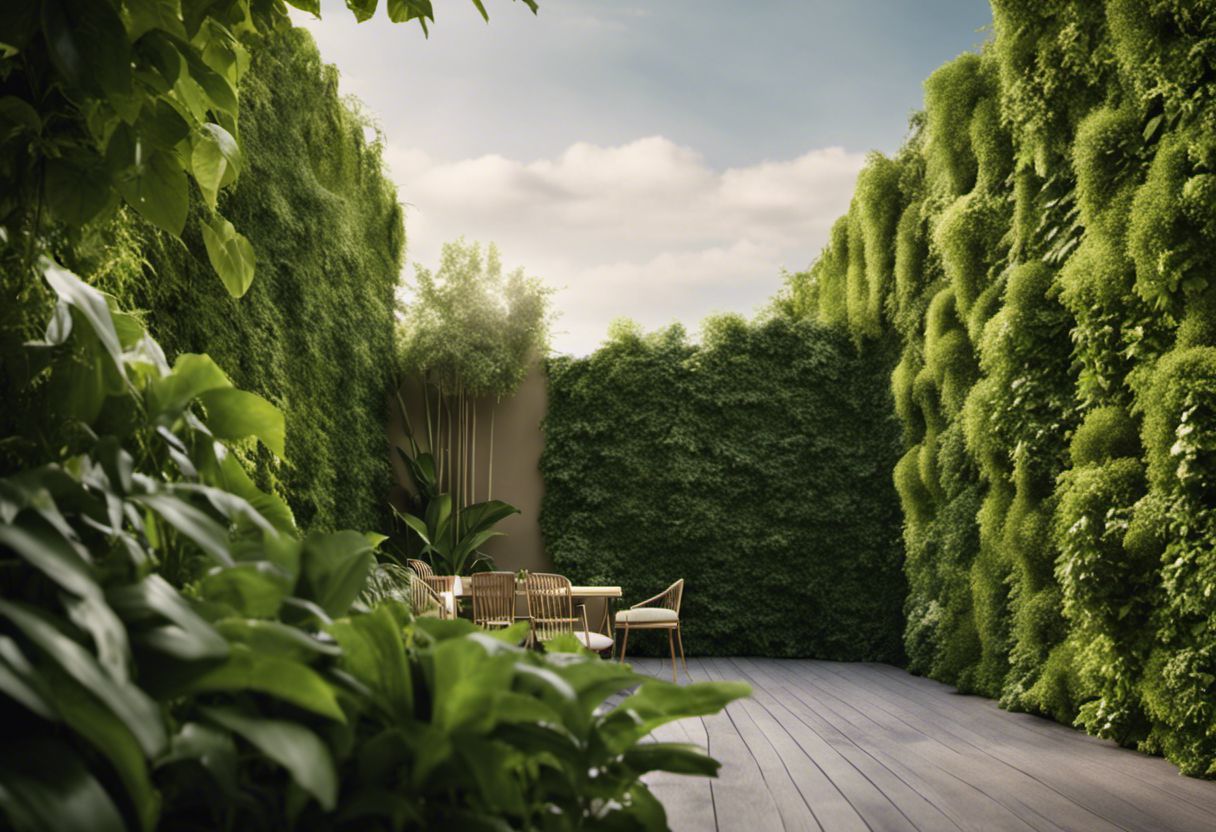 mur vert époustouflant crée oasis de tranquillité
