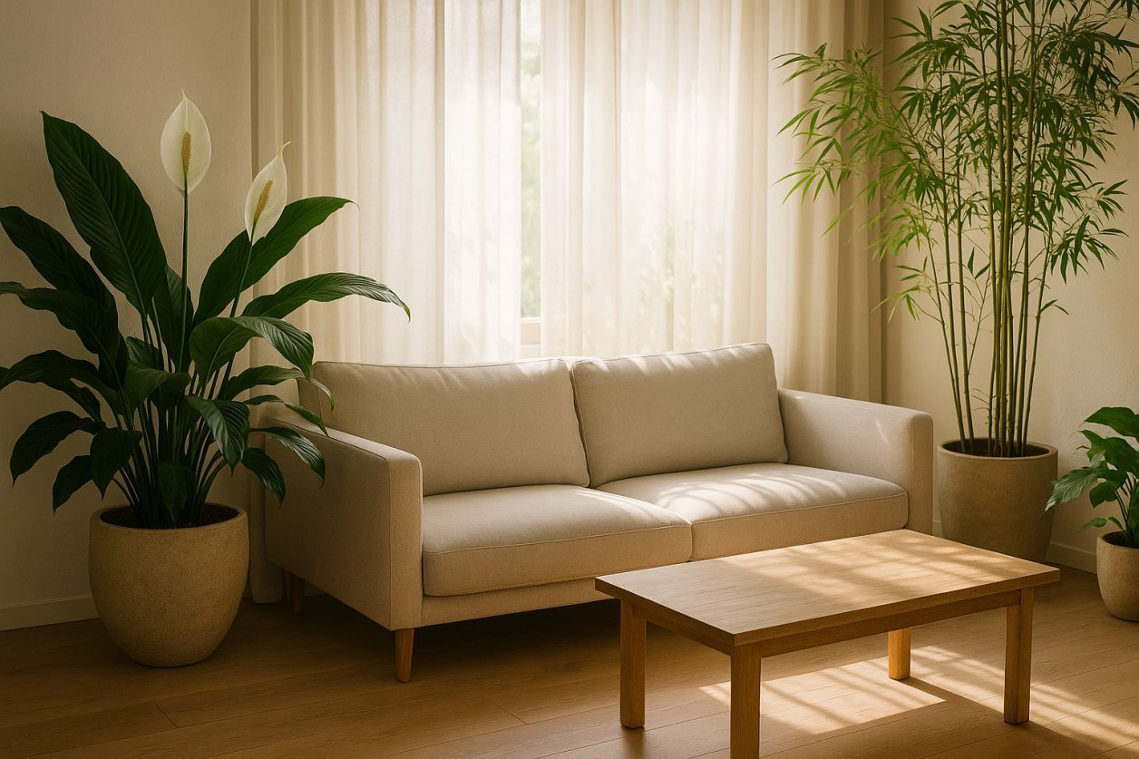 Plantes apaisantes pour un salon zen