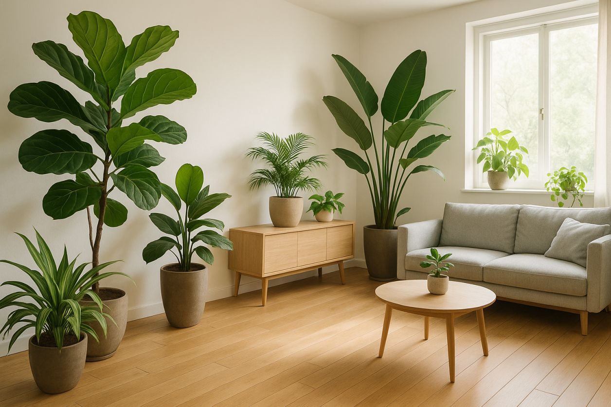 Plantes idéales pour un salon lumineux